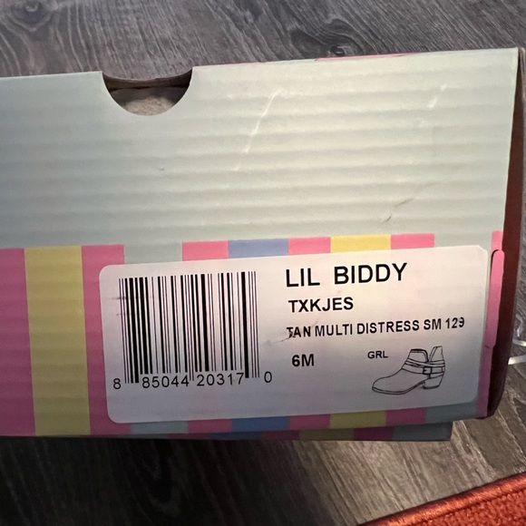 Jellypop lil' buddy boots tan multi-color leopard - toddler 6 - Picture 5 of 5